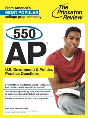 cover image of 550 AP U.S. Government & Politics Practice Questions